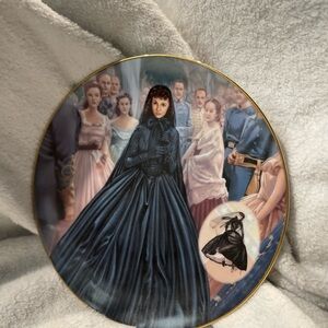 The Bradford Exchange Scarlett O’Hara’s widows, black dress memorable plate